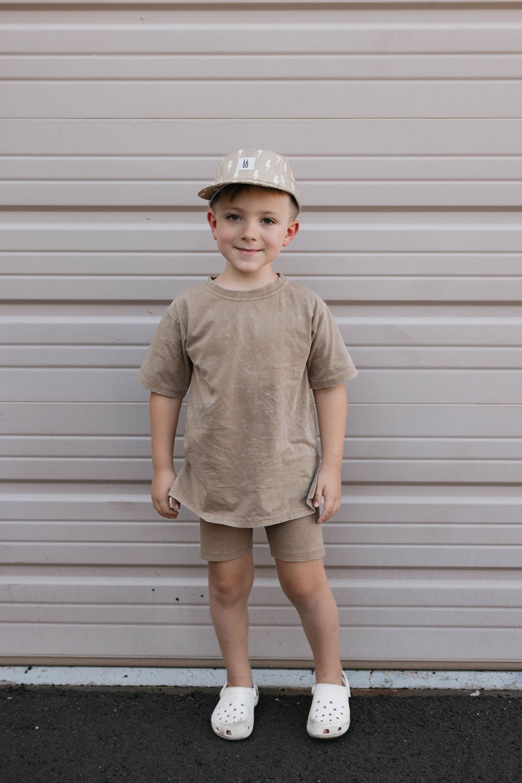 Children's Short Set | Vintage Washed Espresso