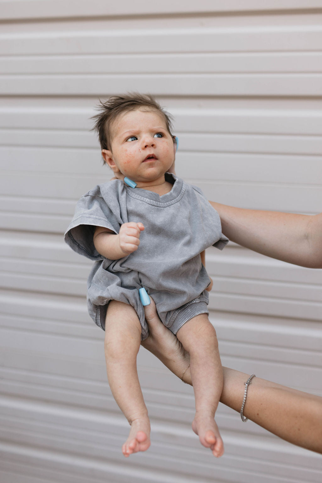 Baby Romper | Vintage Washed Steel