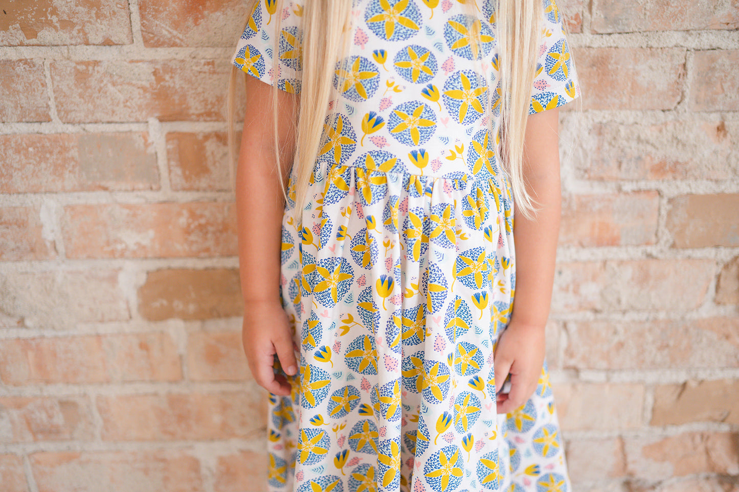 Classic Twirl Dress in Starburst Garden