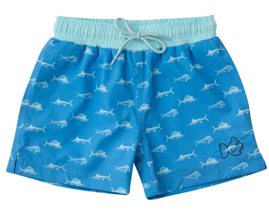 Prodoh Boogie Board Swim Trunks Fish Print