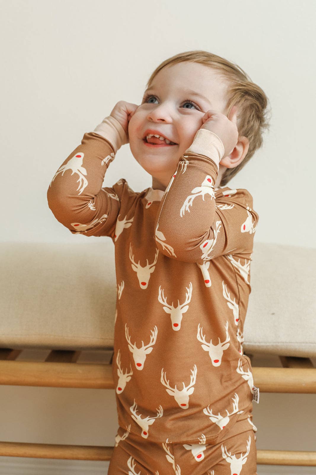 Southern Slumber - Reindeer 2 Piece Bamboo Pajama Set