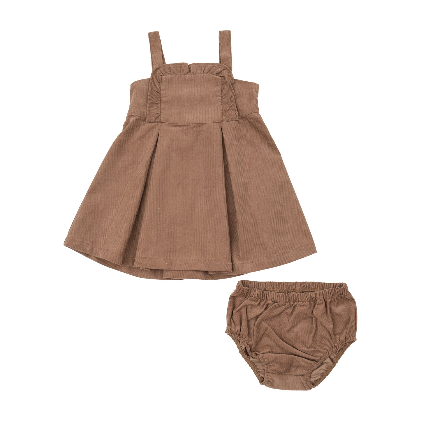 Ruffle Jumper With Dc - Mocha