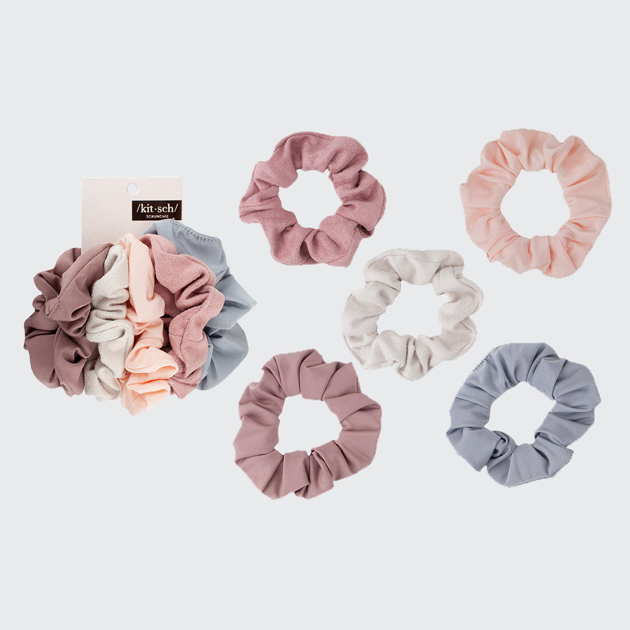 Matte Scrunchies Blush/Mauve