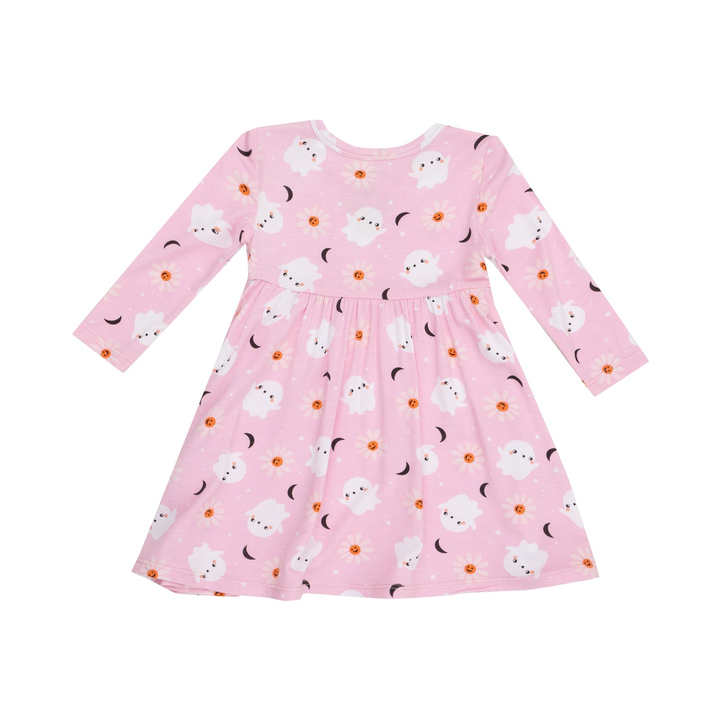 Twirly L/S Dress - Spooky Ghost