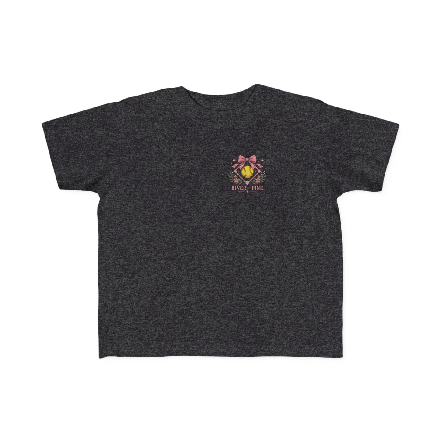 River + Pine - Any Day on the Diamond is a Good Day Girls Softball Toddler Tee