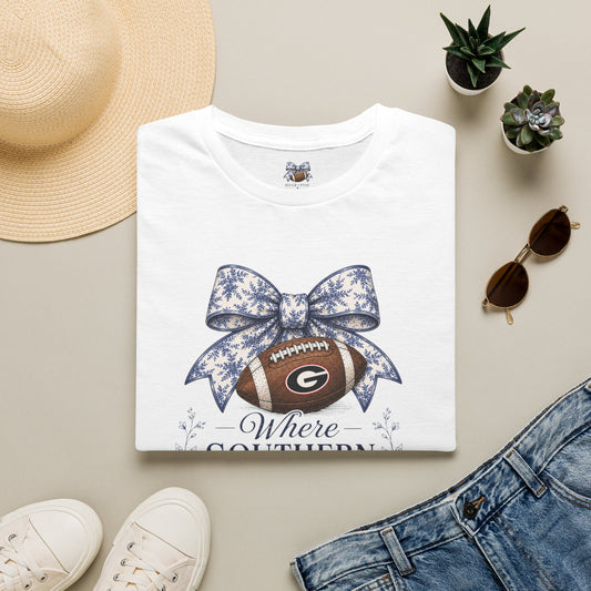 Southern Girls Football Tee — "Where Southern Girls Gather"
