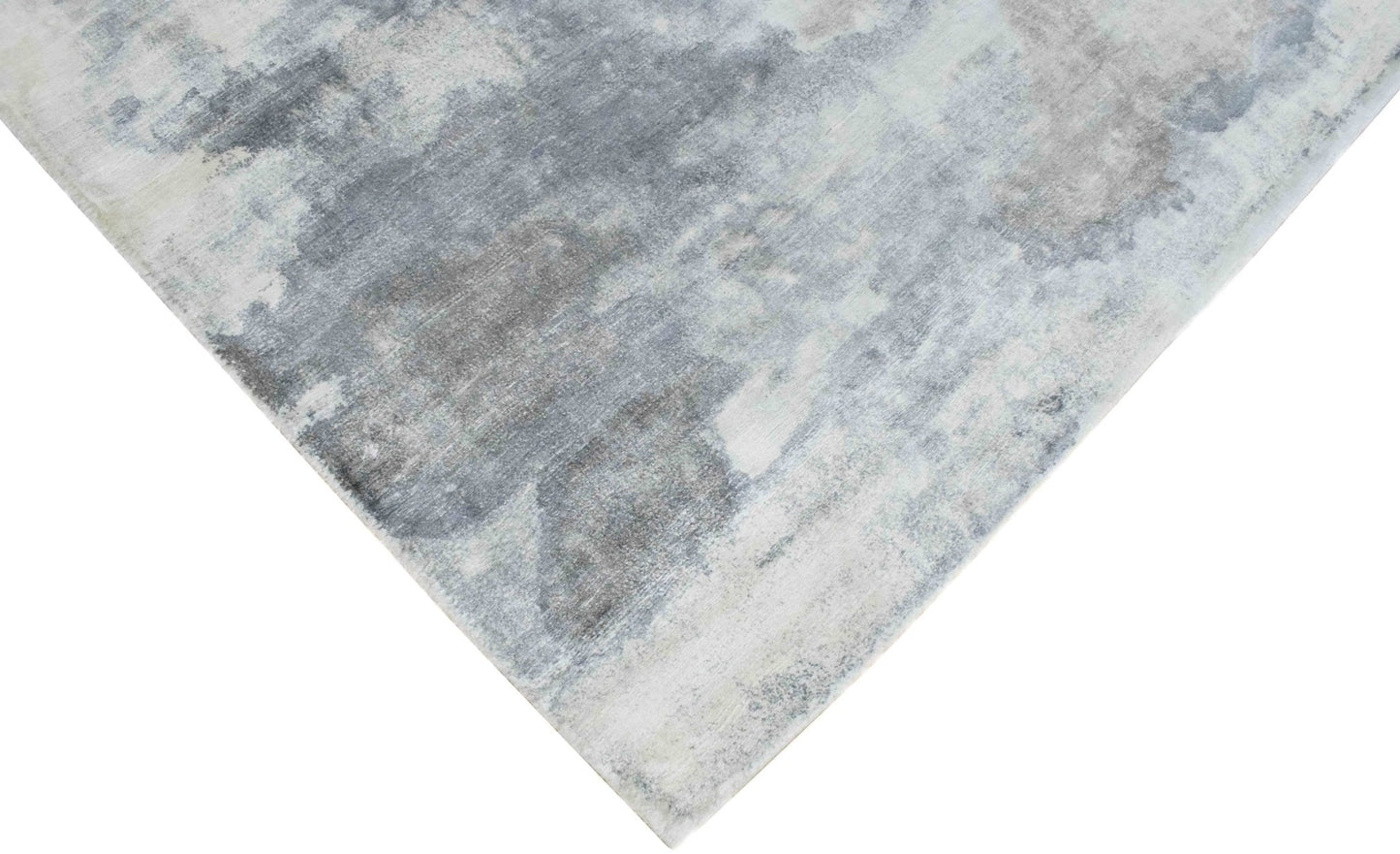 5.7x8 Rug, Abstract Red and Gray Rug made with Viscose Art Silk