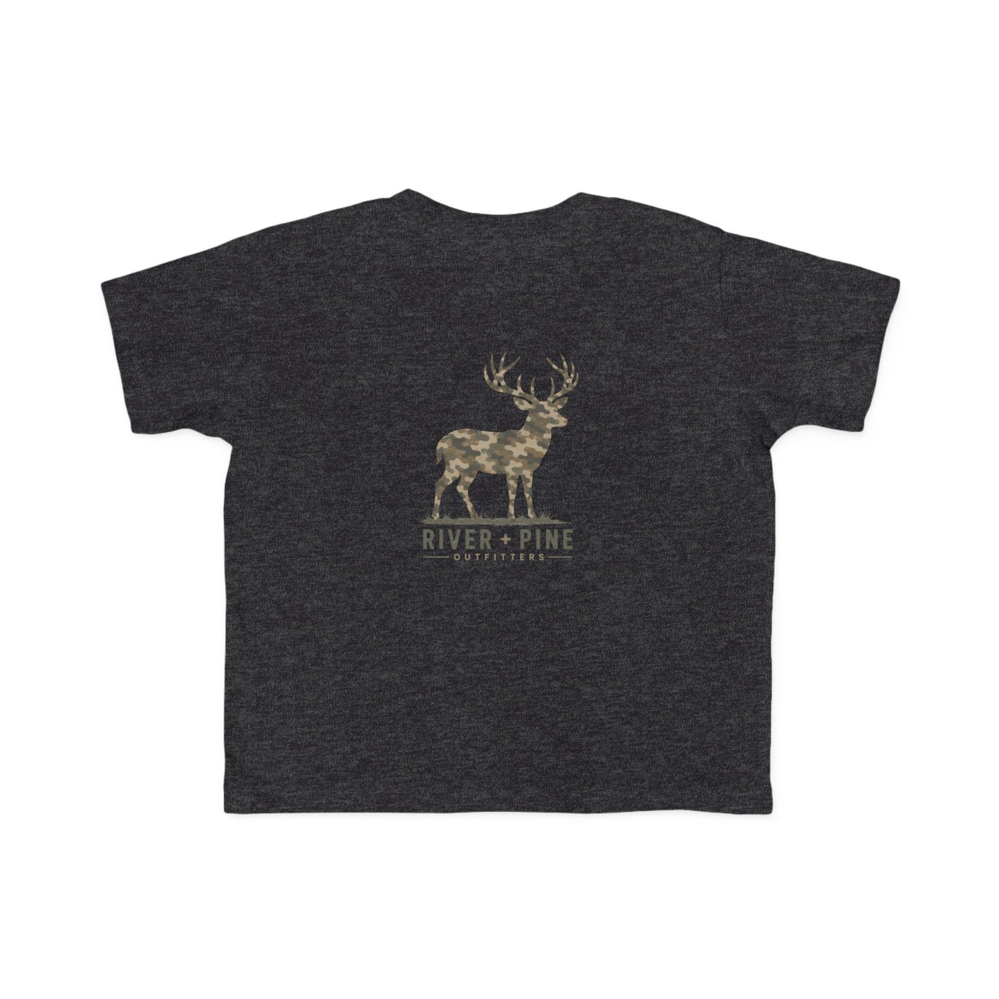 River & Pine Muted Modern Camouflage Buck Toddler Graphic Tee
