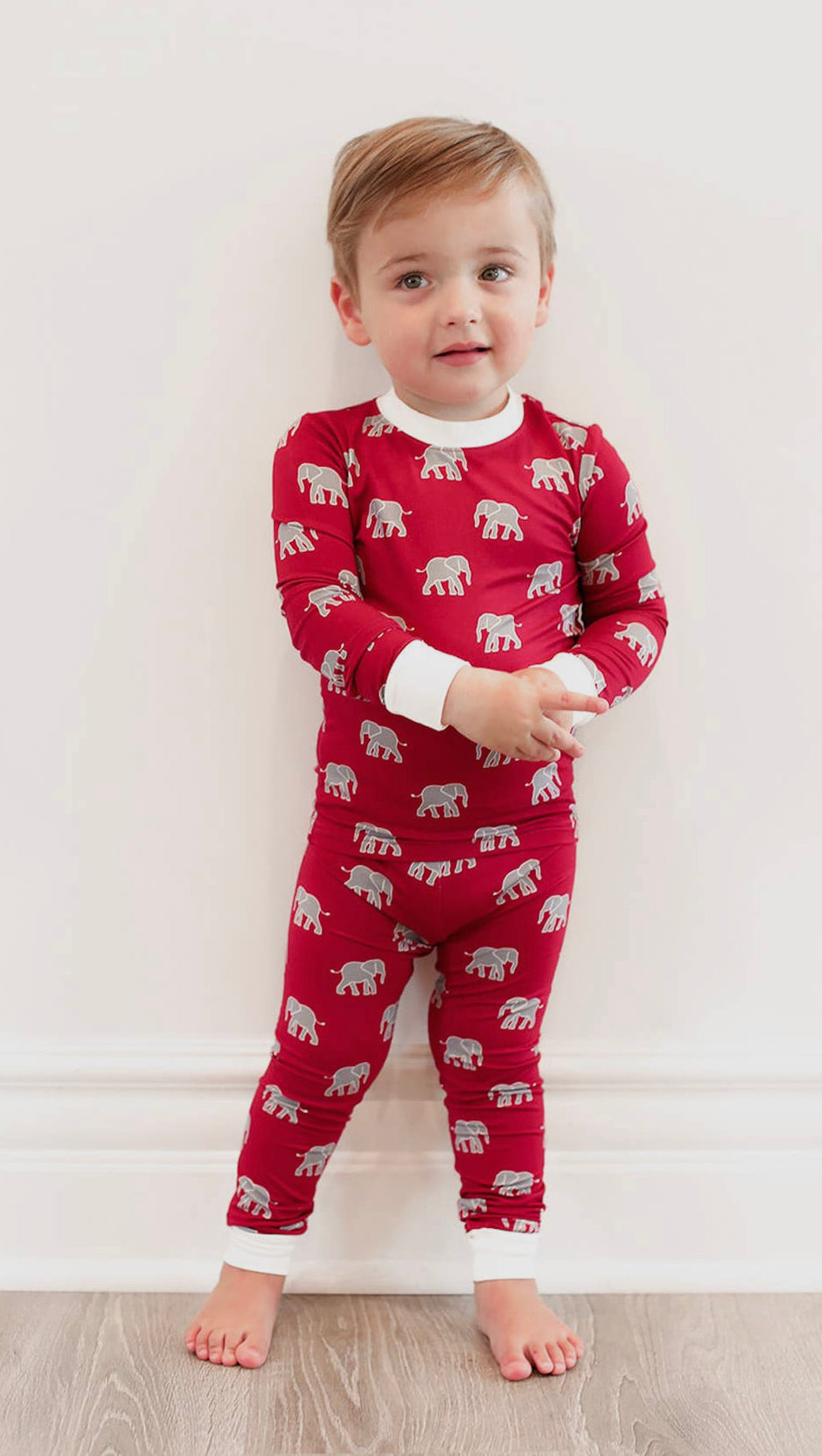 Elephant Long Sleeve Bamboo PJ Set