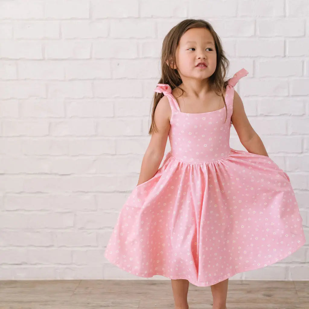 Valerie Dress in Pink Petals 