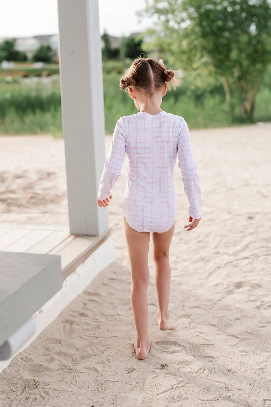 Lyanna Swim in Pink Picnic  | UPF 50