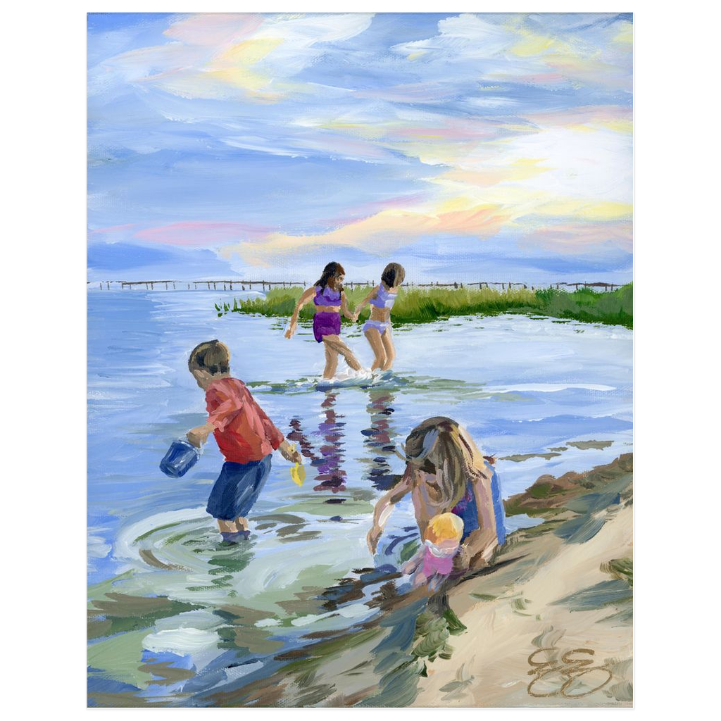 Beach Babies: Skylark, a fine art print on paper