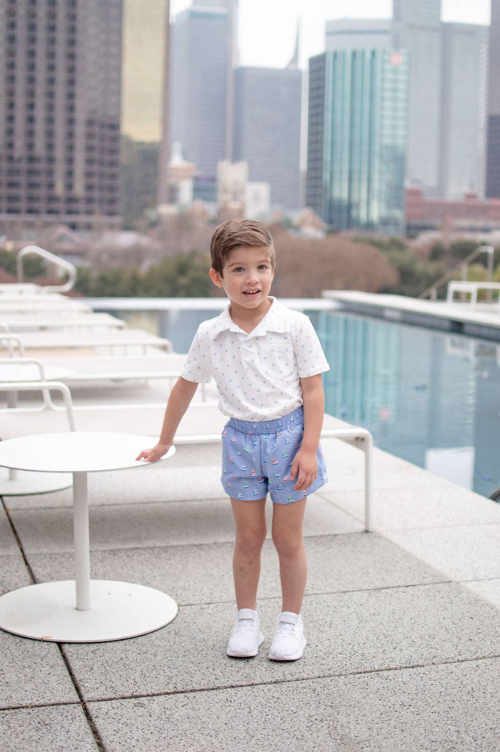 Sugar Bee Clothing - Boy Shorts - Sailboats