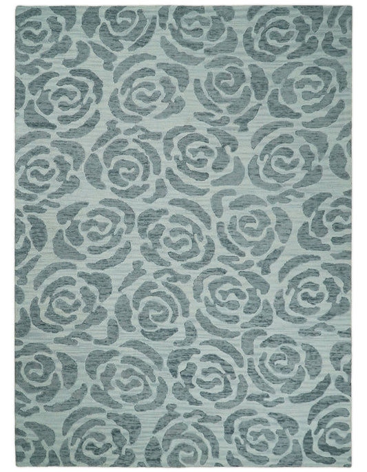 5x8 and 8x11 Handmade Area rug made with fine  Wool Area Rug | TRD6379C