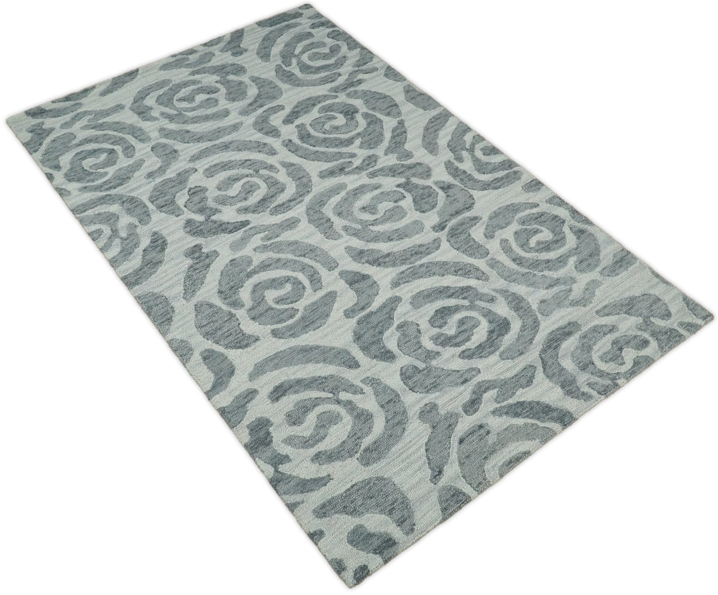 5x8 and 8x11 Handmade Area rug made with fine  Wool Area Rug | TRD6379C