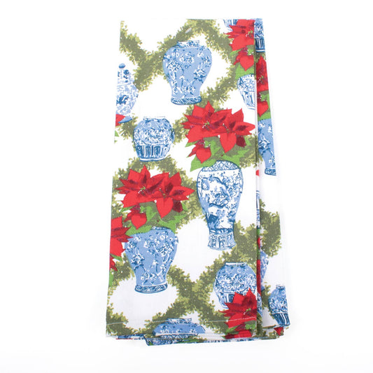 8 Oak Lane - Poinsettias Kitchen Towel Set