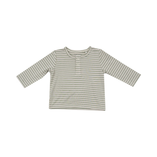 L/S Henley - Desert Sage Stripe