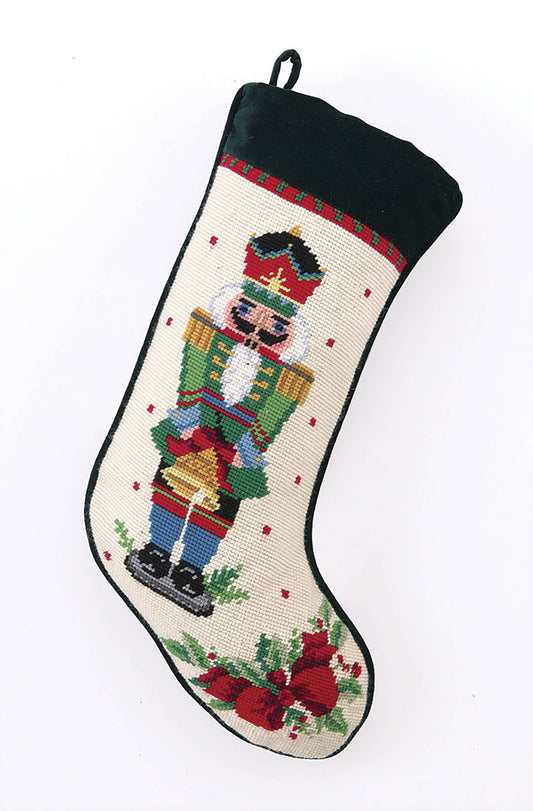 Peking Handicraft - Nutcracker Melody Bell Needlepoint Stocking