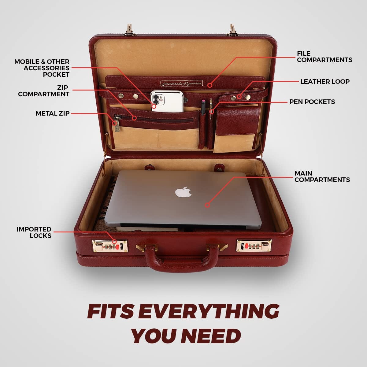 Expandable Office Suitcase Briefcase