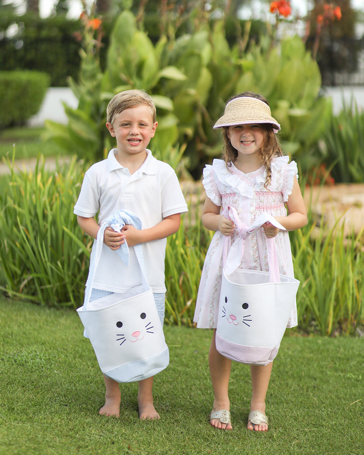 Easter Bunny Basket, Pink