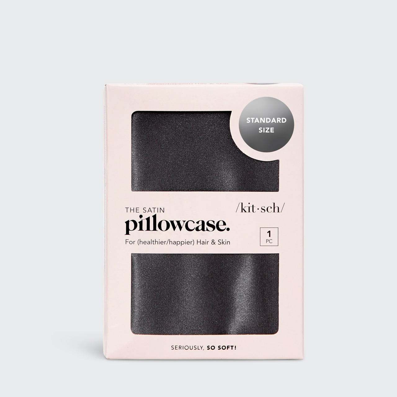 Satin Pillowcase - Charcoal Grey