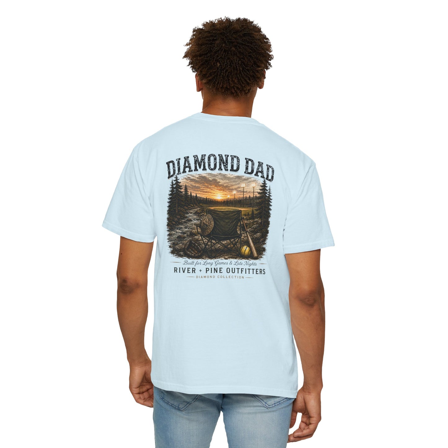 River + Pine Comfort Colors - Diamond Dad Tee