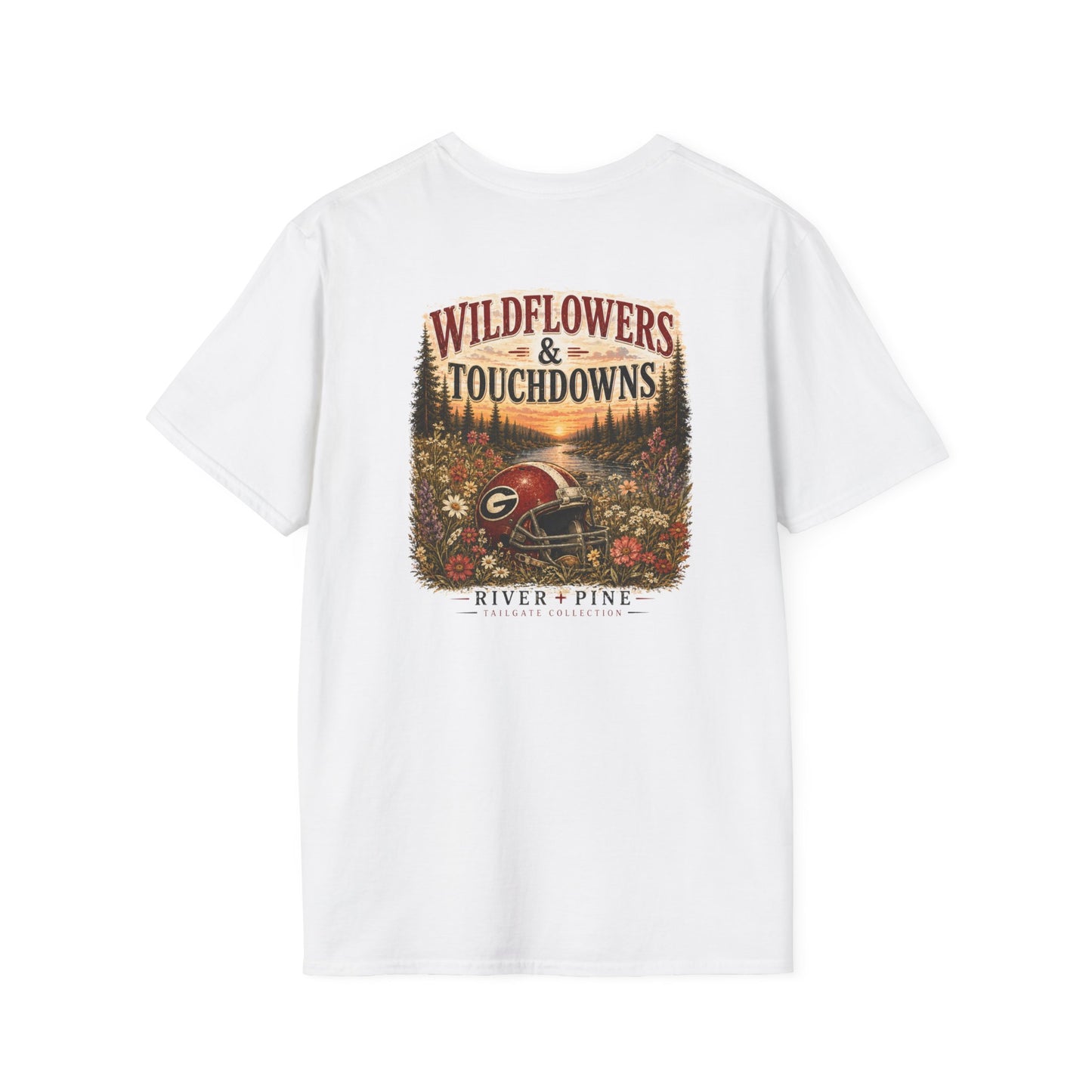 River + Pine - Womens UGA Wildflowers & Touchdowns Tee