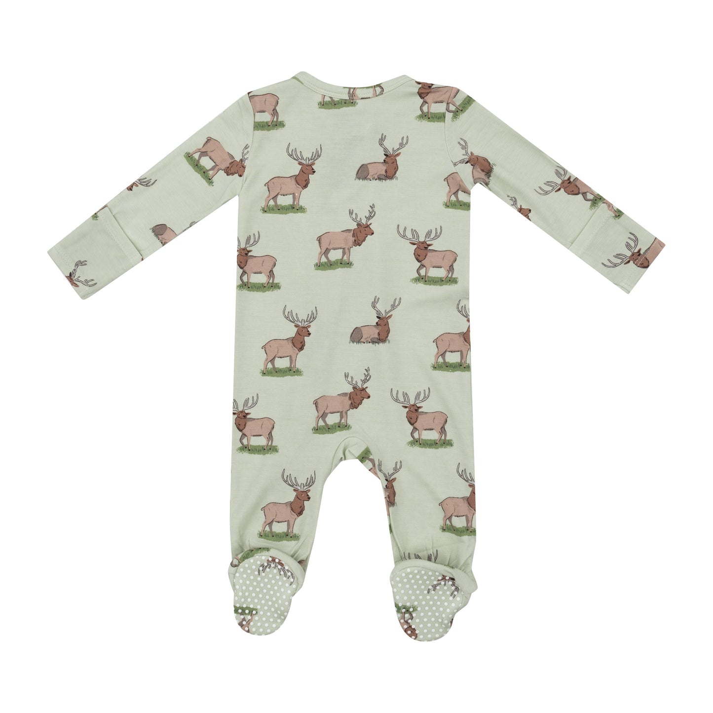 2 Way Zipper Footie - Elk