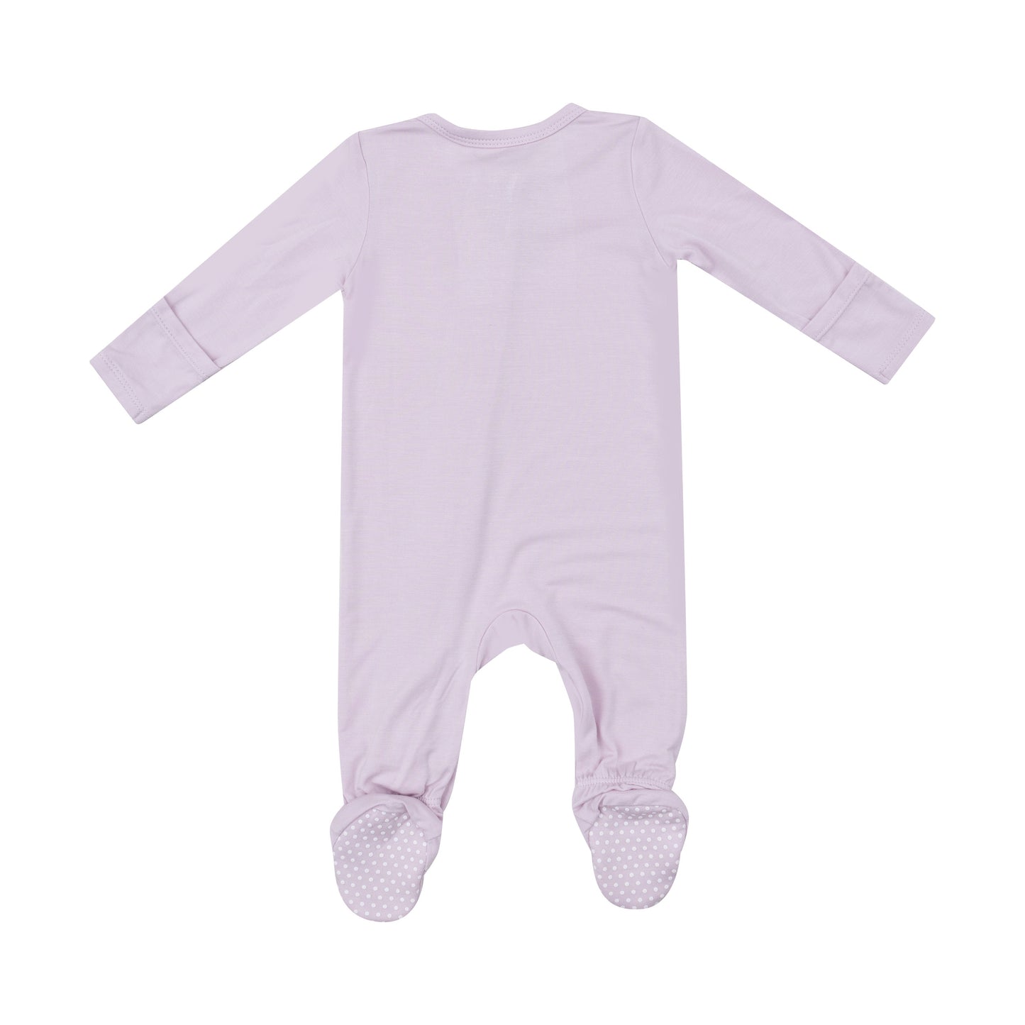 2 Way Zipper Footie - Solid - Basic Orchid Hush