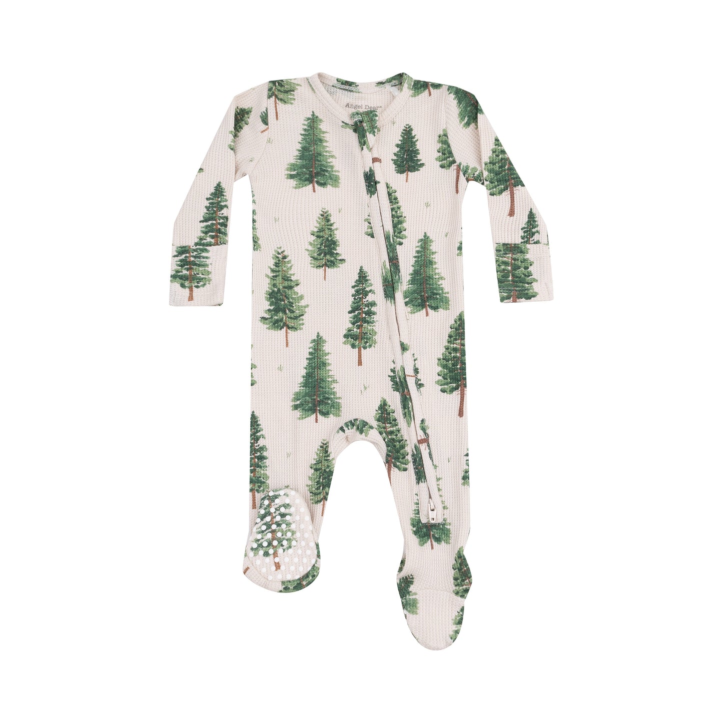 2 Way Zipper Footie - Forest Trees