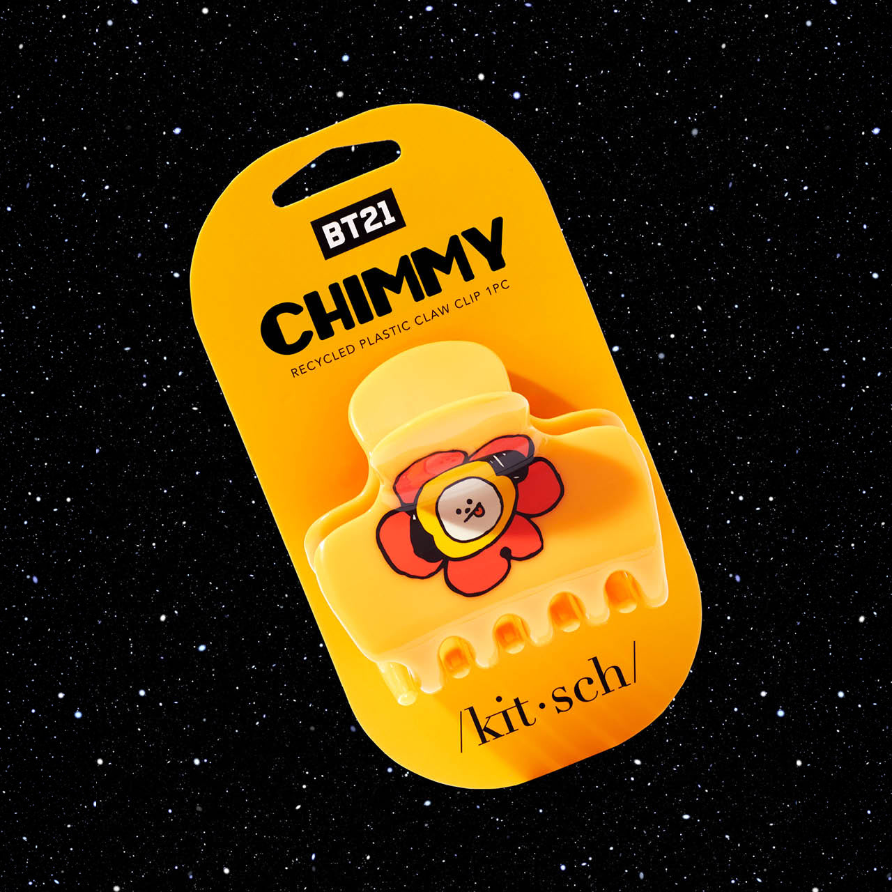 BT21 meets Kitsch Recycled Plastic Puffy Claw Clip 1pc - CHIMMY