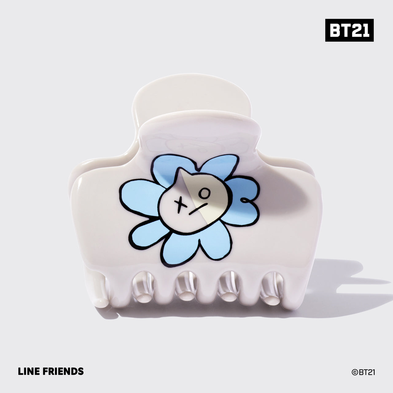 BT21 meets Kitsch Recycled Plastic Puffy Claw Clip 1pc - VAN