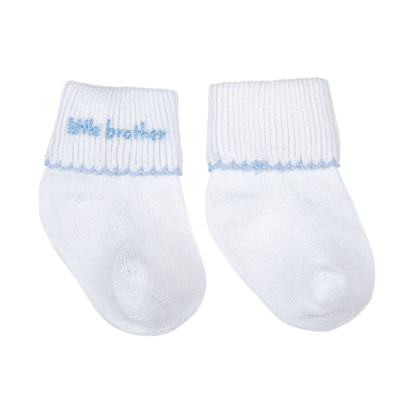 Magnolia Baby - Little Brother Embroidered Socks