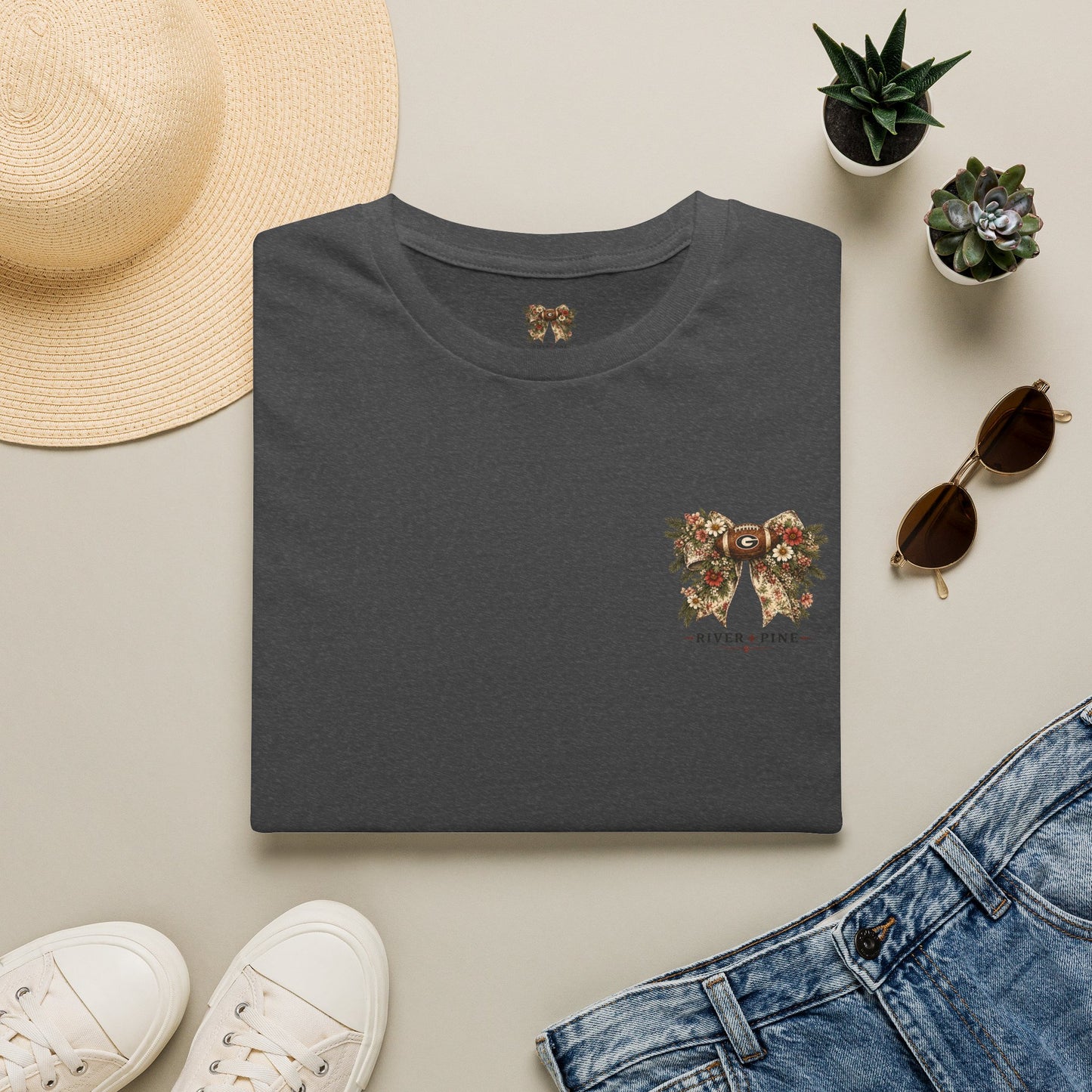 River + Pine - Womens UGA Wildflowers & Touchdowns Tee