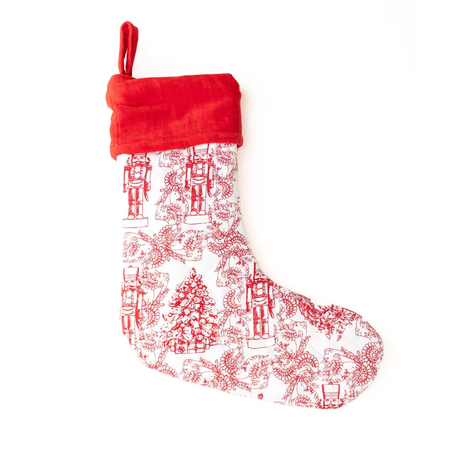 8 Oak Lane - Classic Nutcracker Quilted Stocking