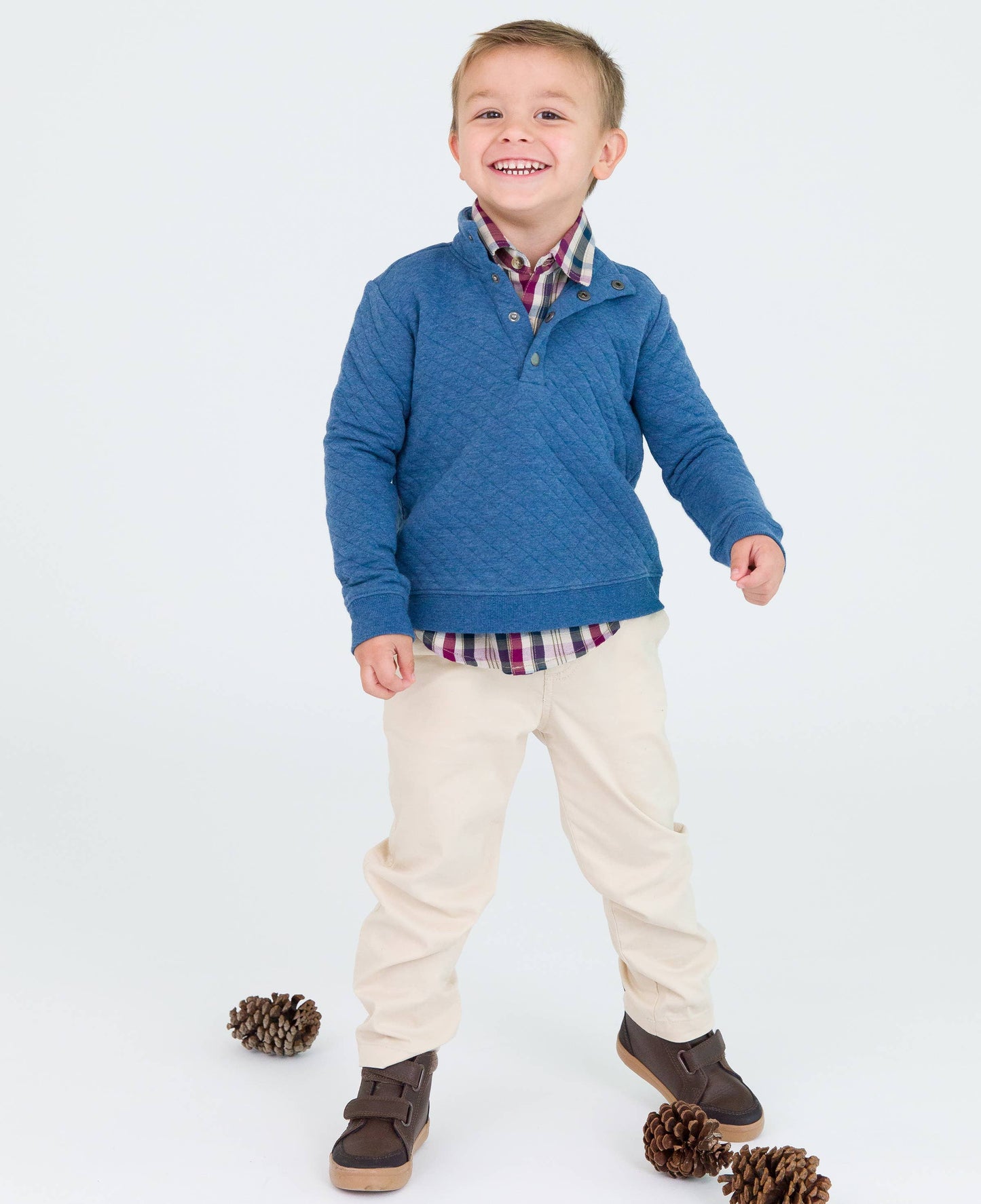 RuffleButts + RuggedButts - Boys Khaki Stretch Chino Pants