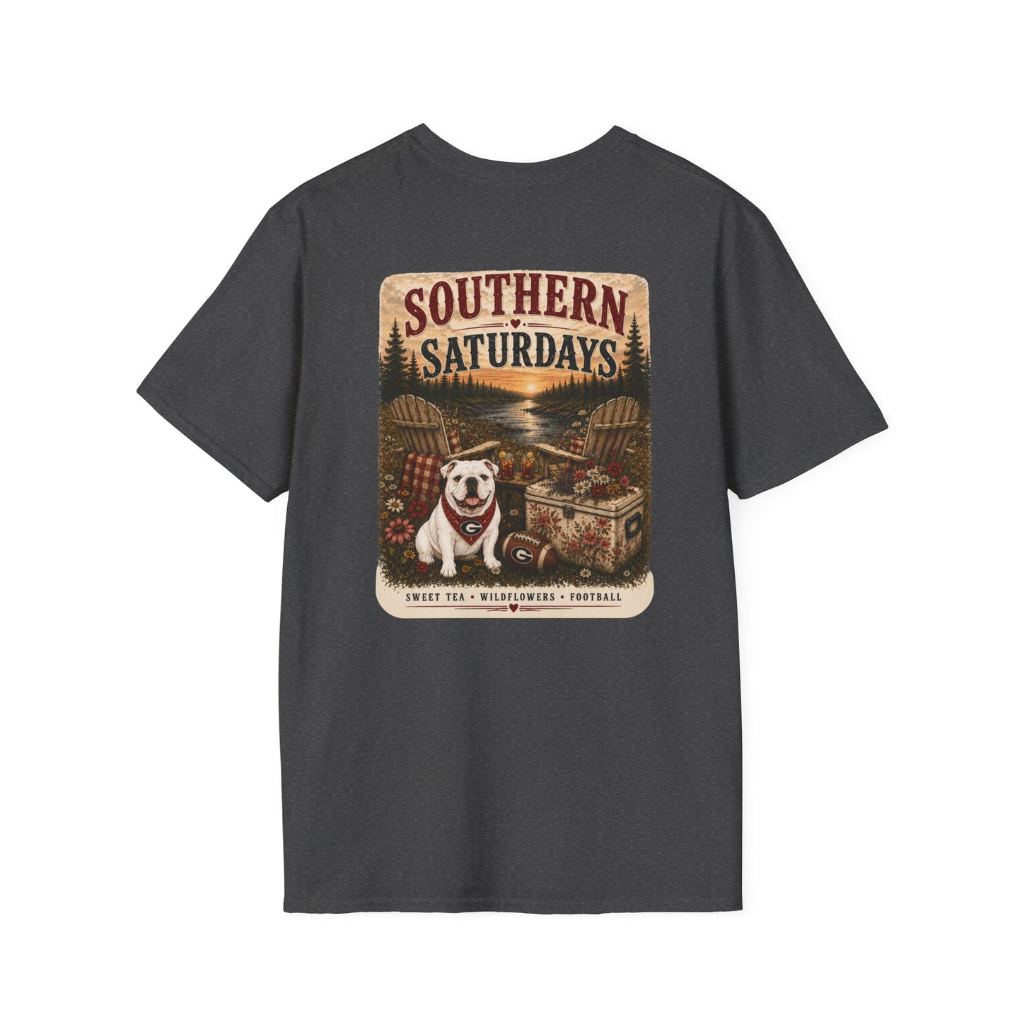River + Pine = Southern Saturdays - UGA Womens TShirt