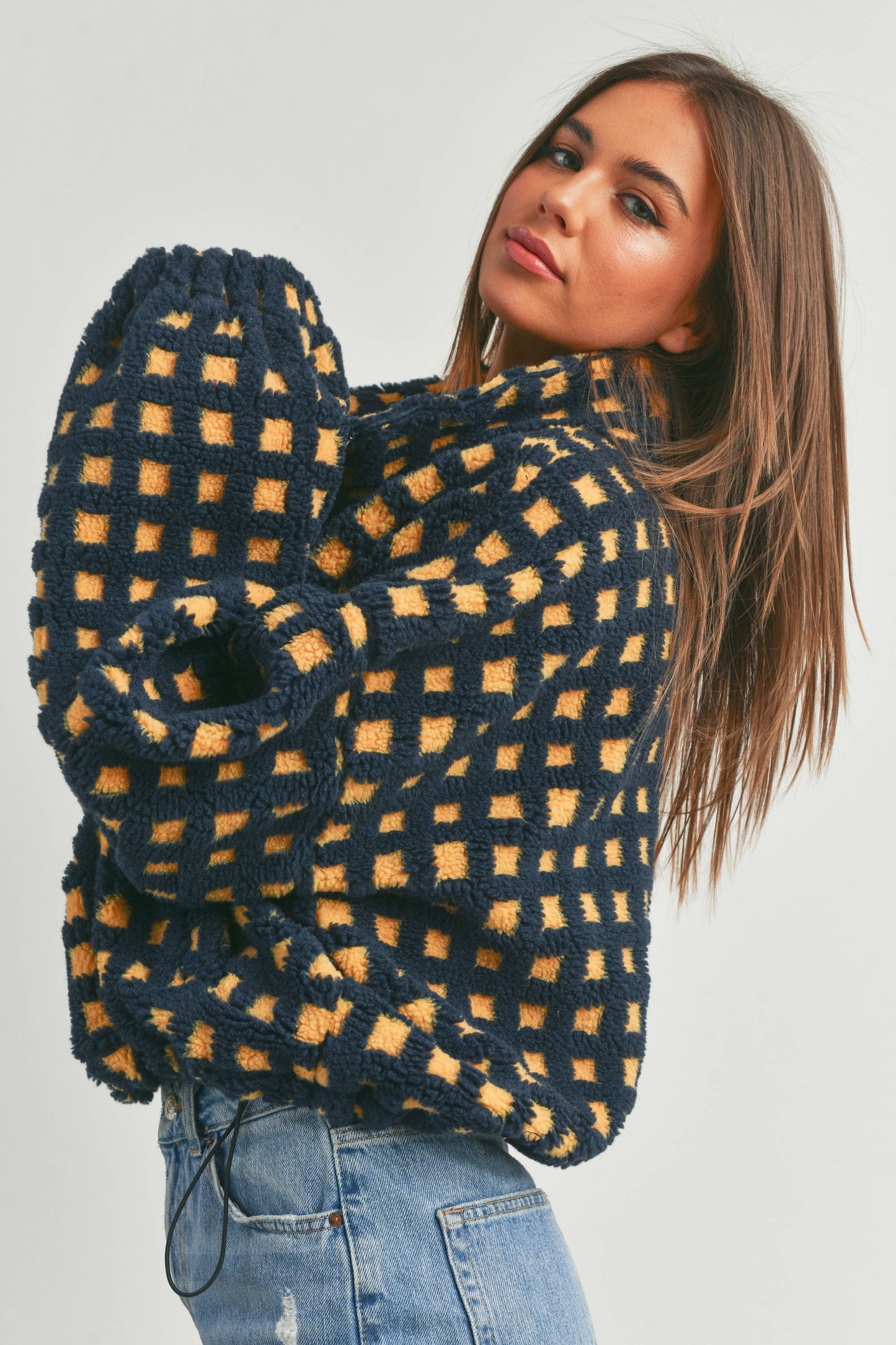 BUTTERMELON - FUZZY SHERPA JACKET - BMJ7254