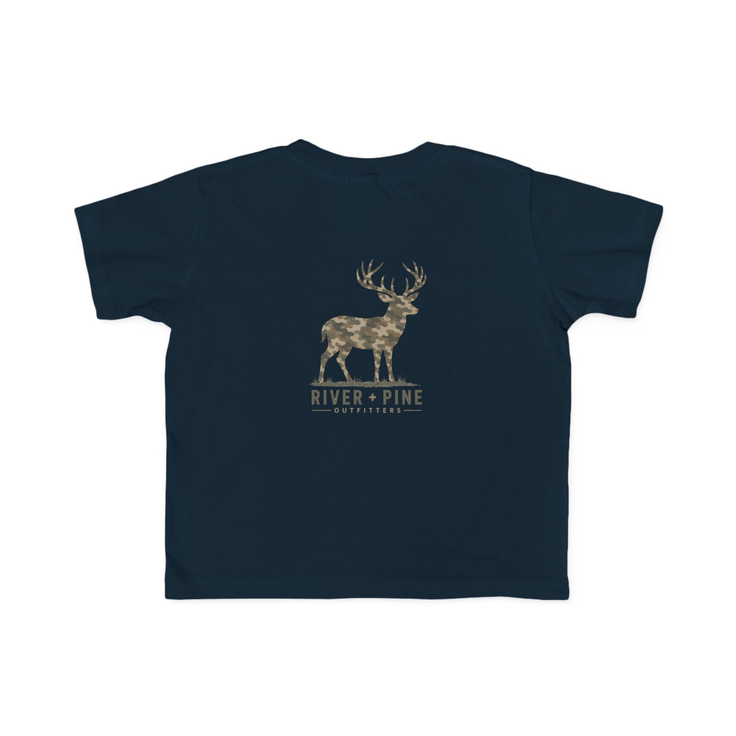 River & Pine Muted Modern Camouflage Buck Toddler Graphic Tee