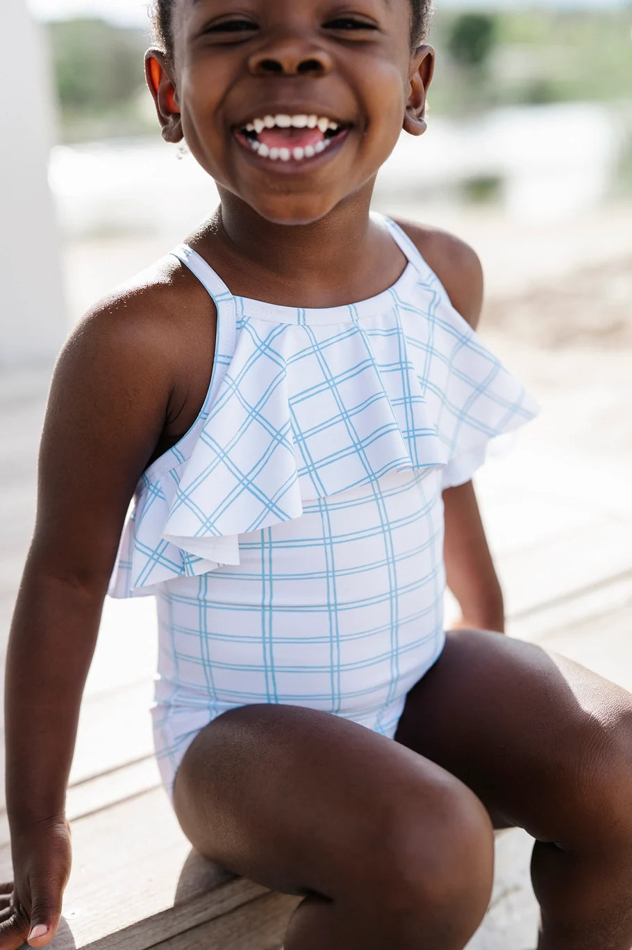 Makayla Swim in Blue Picnic | UPF 50