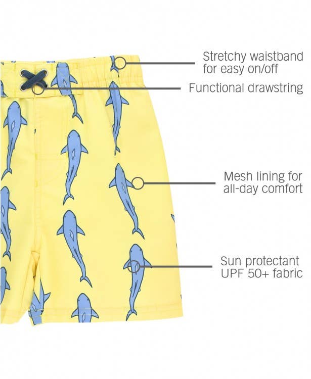 RuffleButts - Jawsome Swim Trunks