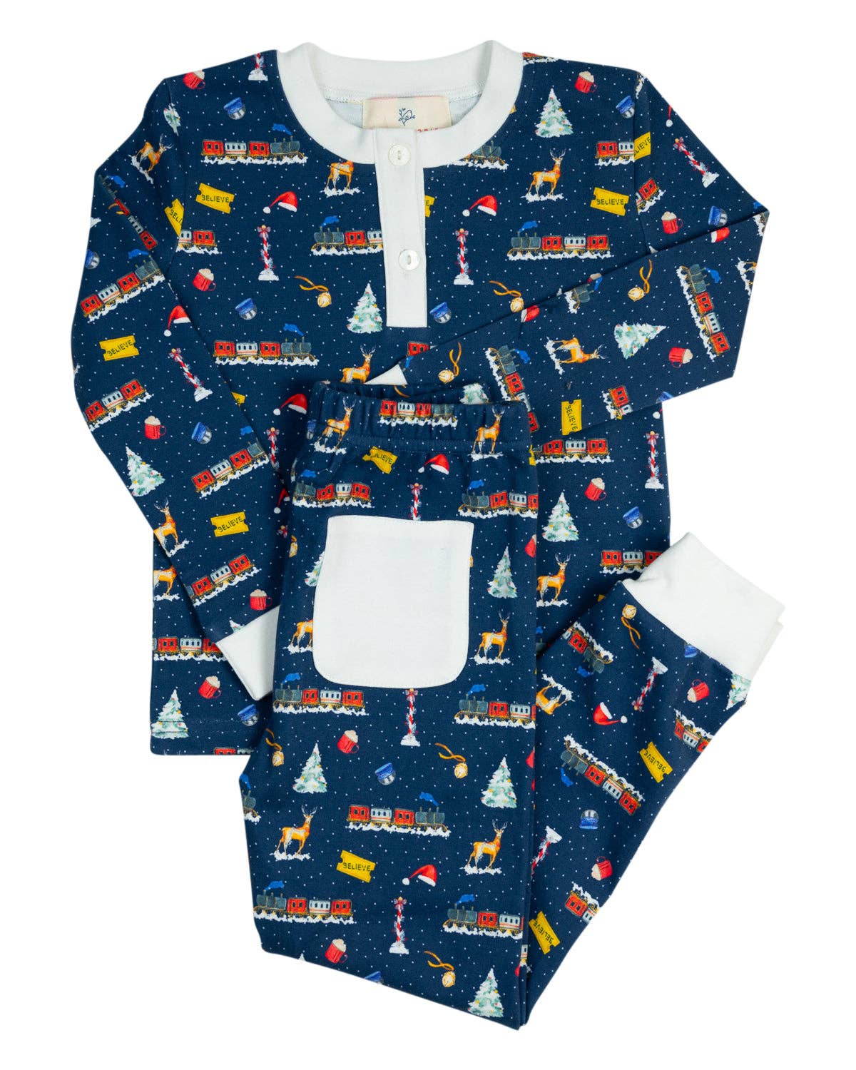 Smockingbird - Polar Express Pajama Set