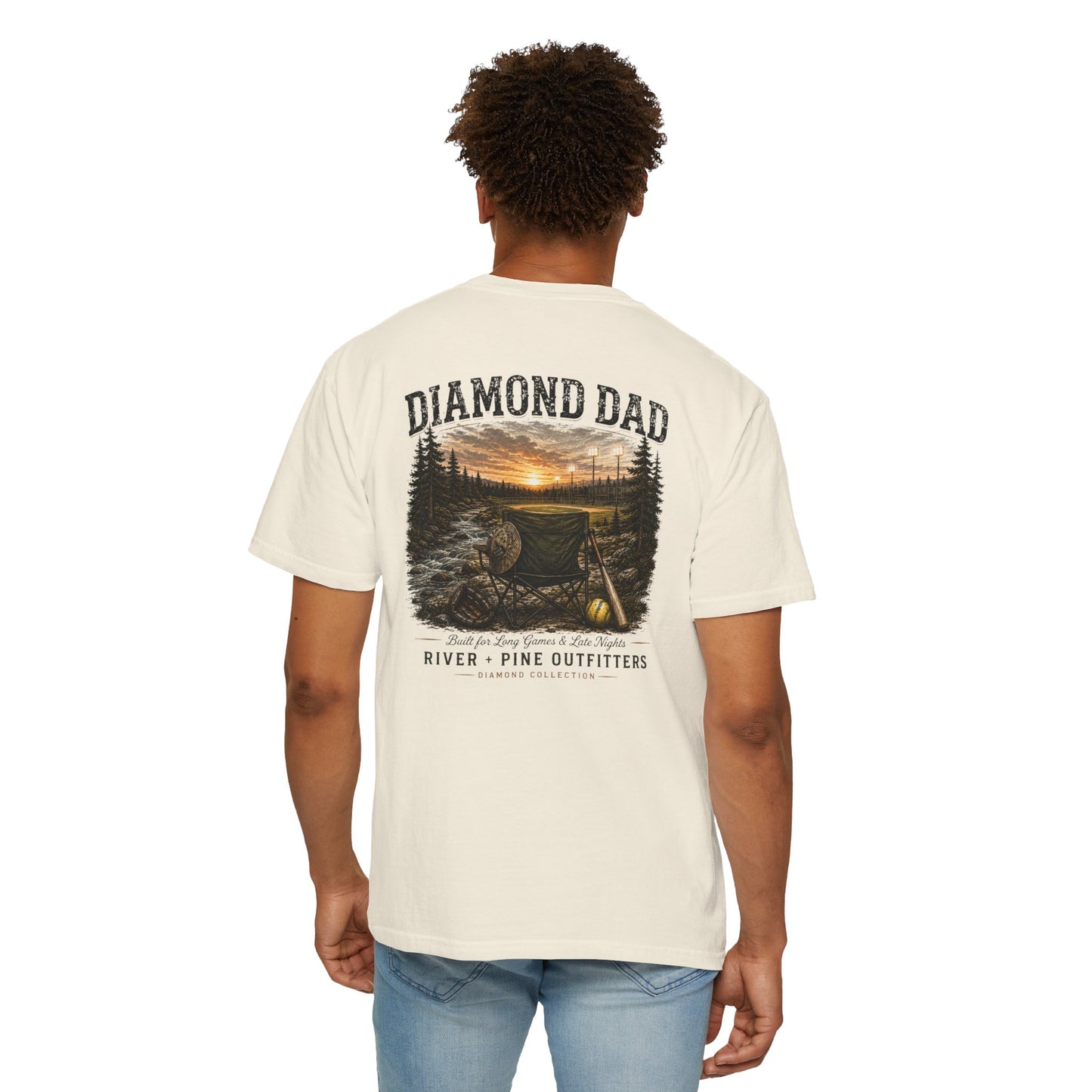 River + Pine Comfort Colors - Diamond Dad Tee