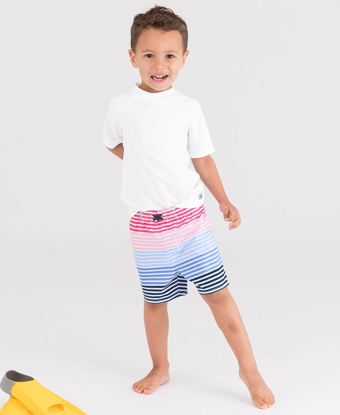 RuffleButts - Ocean Horizon Swim Trunks