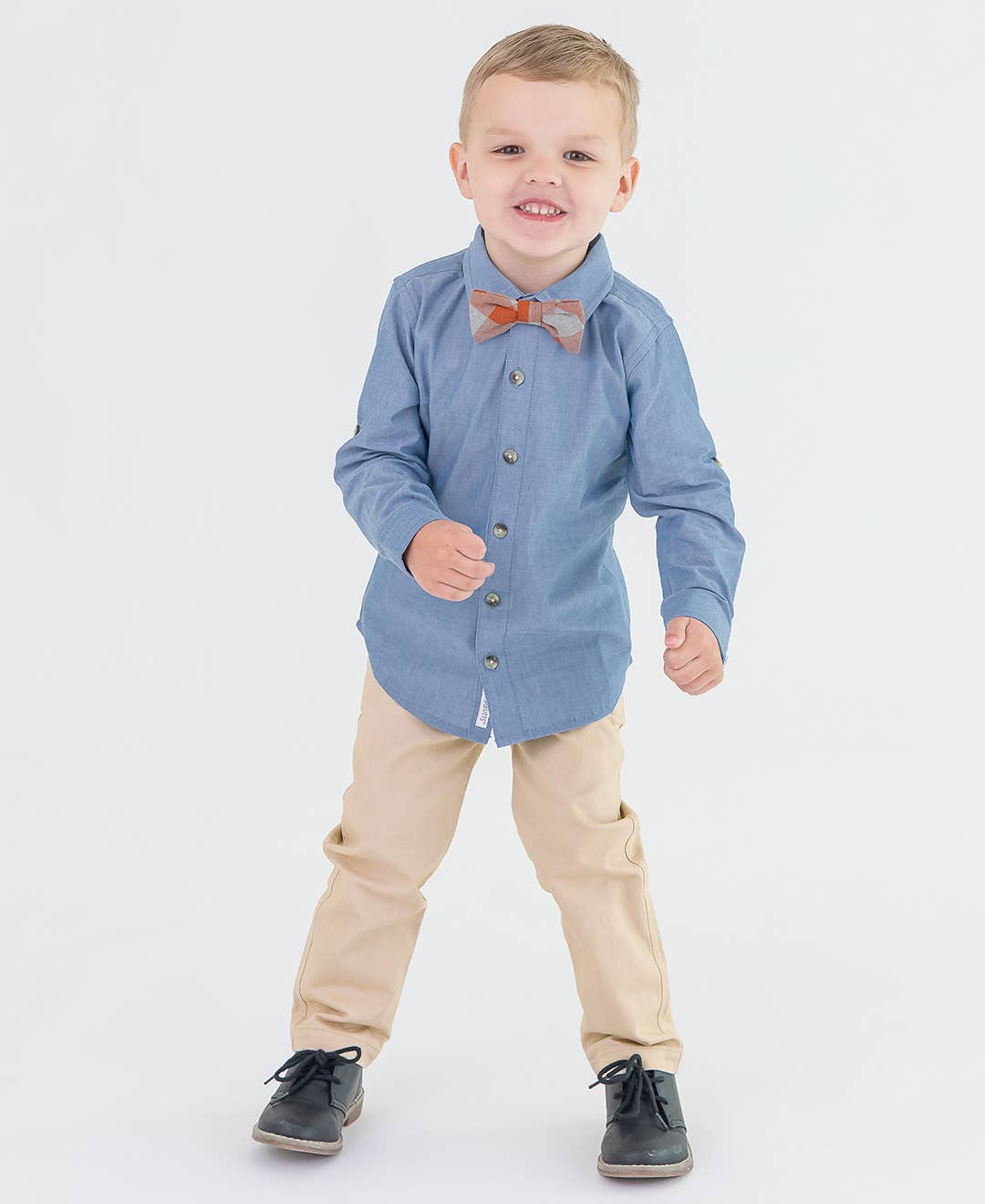 RuffleButts + RuggedButts - Boys Khaki Stretch Chino Pants