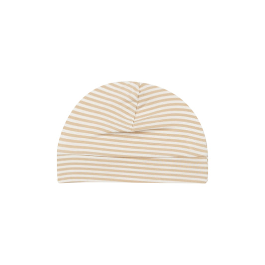 Beanie Hat - Beige Stripe