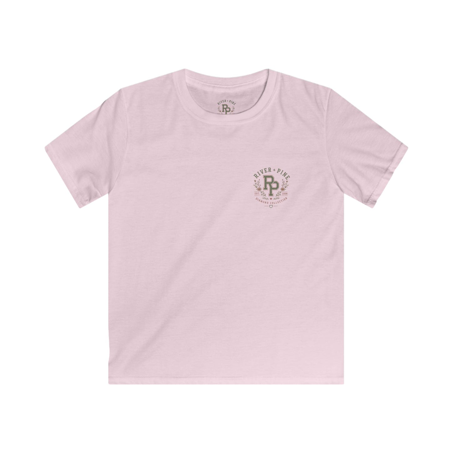 River + Pine Diamond Collection Vintage Softball Youth T‑Shirt