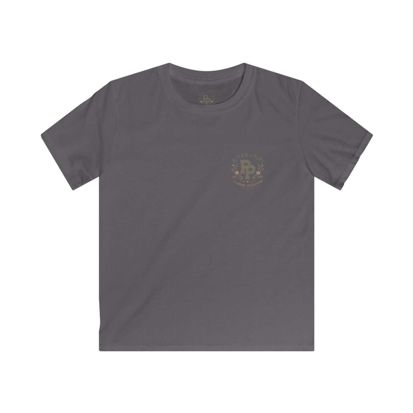 River + Pine Diamond Collection Vintage Softball Youth T‑Shirt