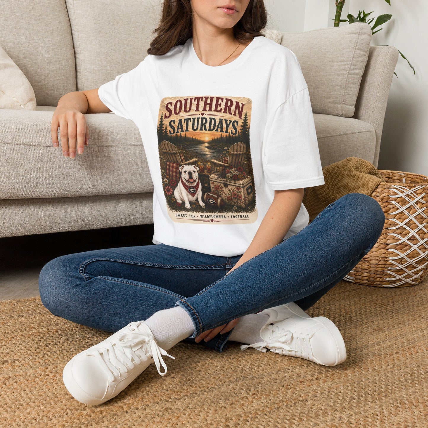 River + Pine - Southern Saturdays Womens UGA Tee