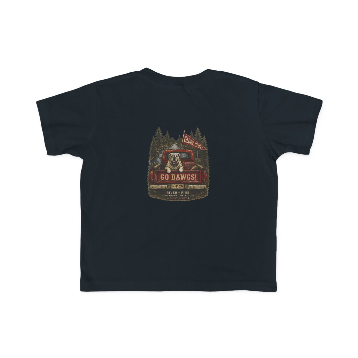 River + Pine Tailgate Collection - Go Dawgs! Toddler T‑Shirt